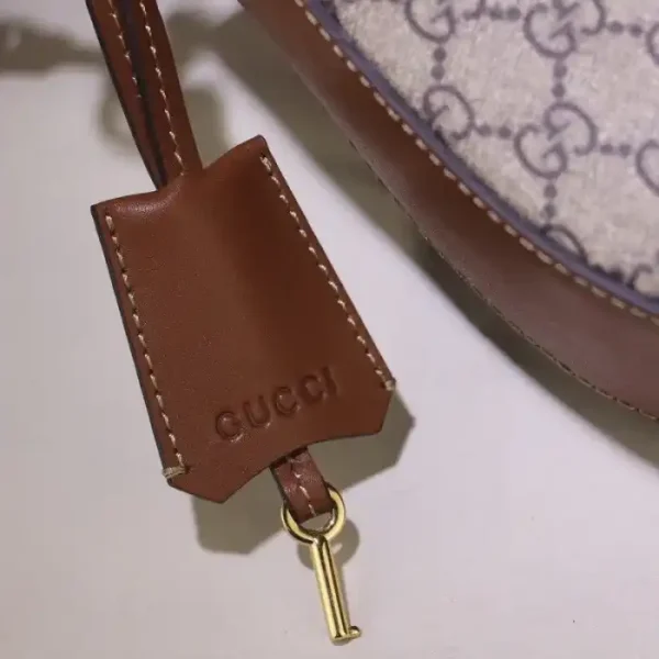 GUCCI Supreme Monogram Web Medium Padlock Messenger Shoulder Bag - Image 6