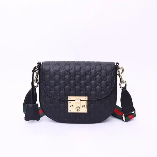 GUCCI Supreme Monogram Web Medium Padlock Messenger Shoulder Bag - Image 3