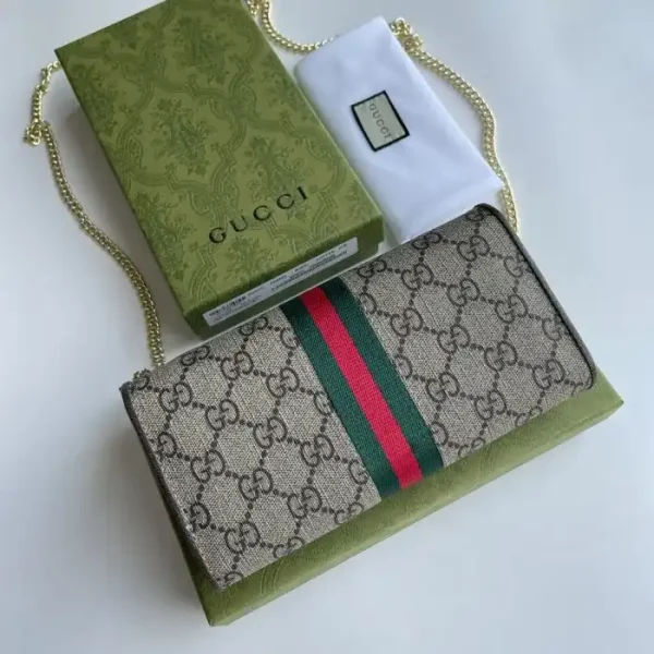 GUCCI OPHIDIA GG CHAIN WALLET - Image 10
