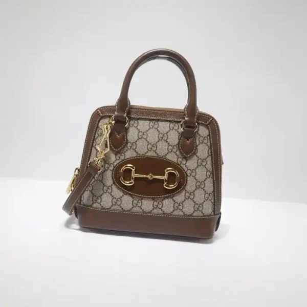 GUCCI HORSEBIT 1955 MINI CANVAS TOTE IN NEUTRALS - Image 2