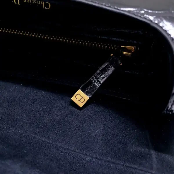 Dior Saddle Bag Crocodile Black - Image 4
