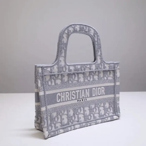 Dior Tote Book Mini CD Grey - Image 2