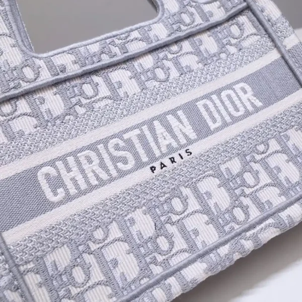 Dior Tote Book Mini CD Grey - Image 3