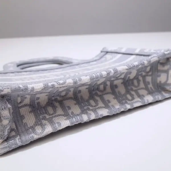 Dior Tote Book Mini CD Grey - Image 7