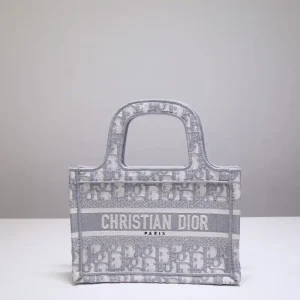 Dior Tote Book Mini CD Grey