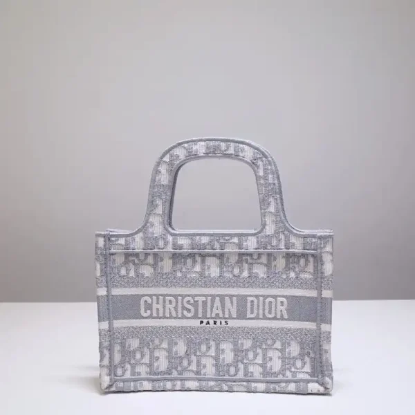 Dior Tote Book Mini CD Grey