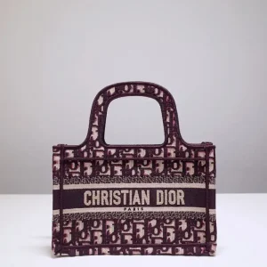 Dior Tote Book Mini CD Red