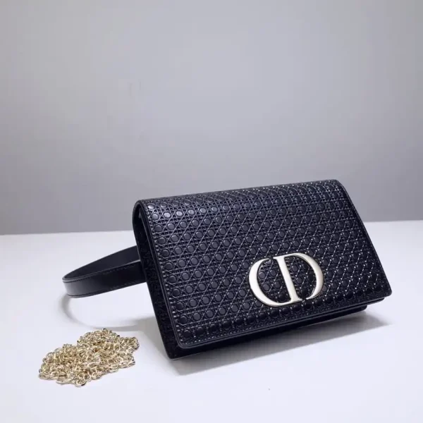 Dior 30 Montaigne Pouch Black - Image 7