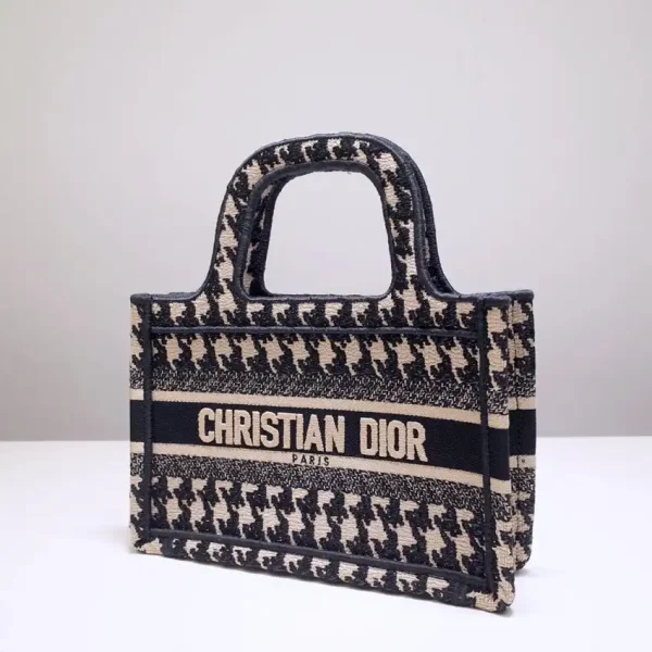 Dior Tote Book Mini Houndstooth - Image 4