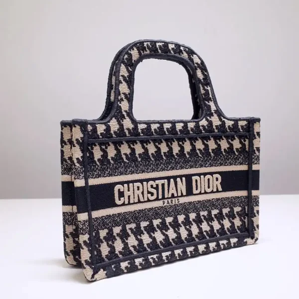 Dior Tote Book Mini Houndstooth - Image 5