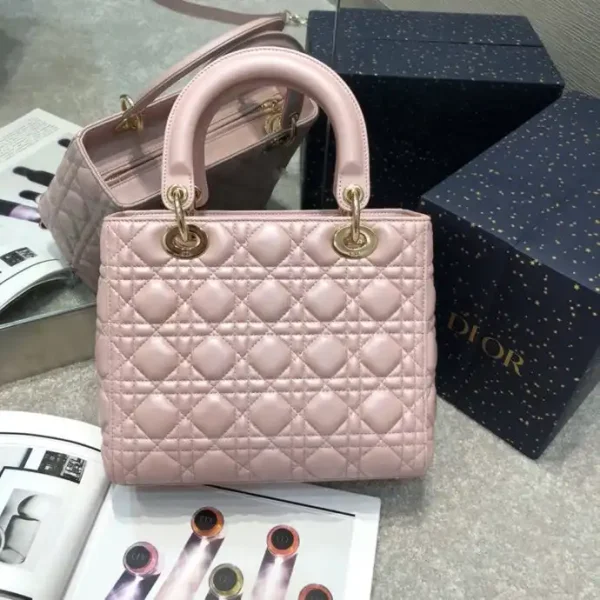 Lady Dior Large Pink - Image 8