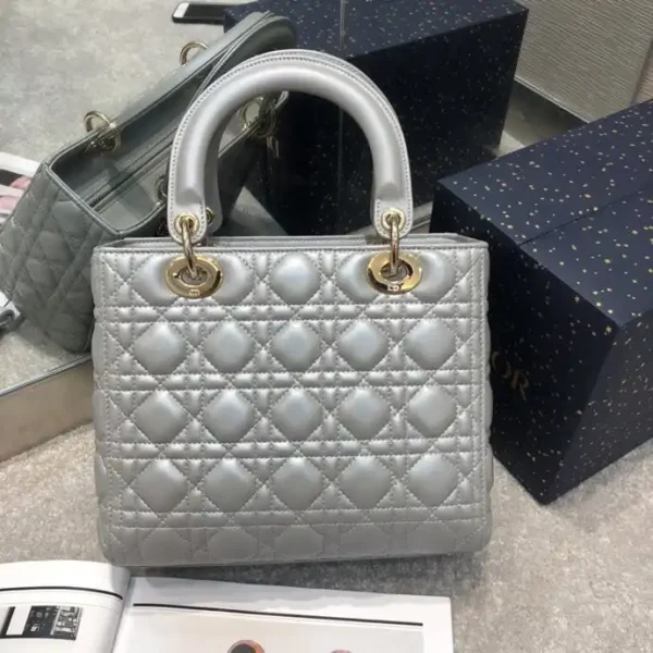 Lady Dior Large Silver - Image 2