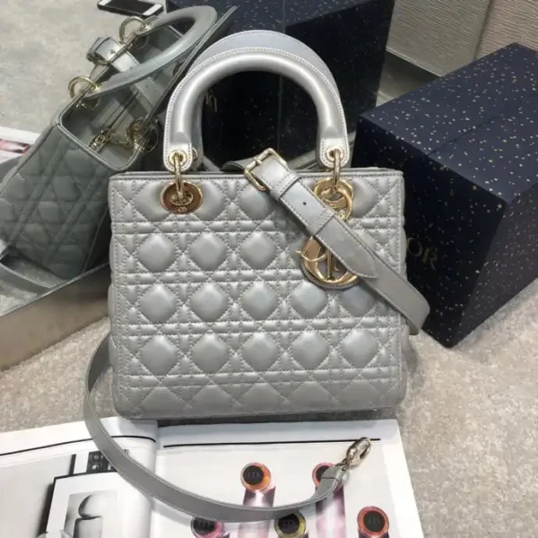 Lady Dior Large Silver - Image 7
