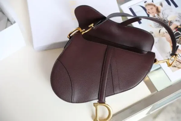 Dior Saddle Bag Bordeaux - Image 3