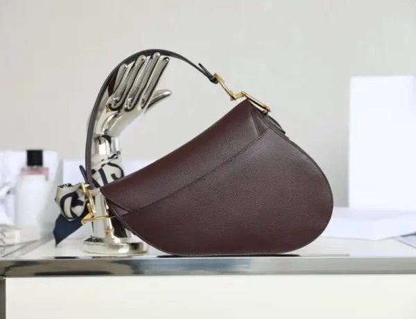Dior Saddle Bag Bordeaux - Image 4