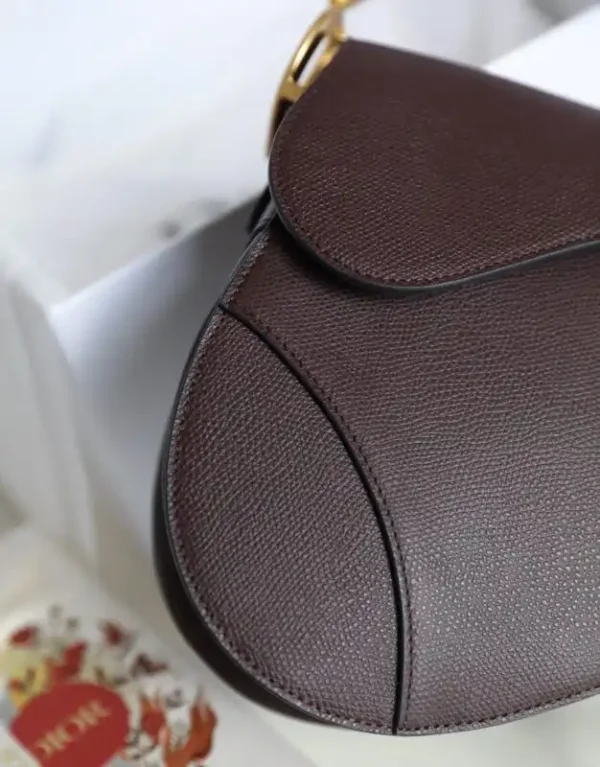Dior Saddle Bag Bordeaux - Image 5