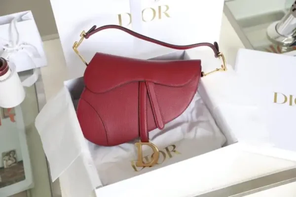Dior Saddle Bag  Red