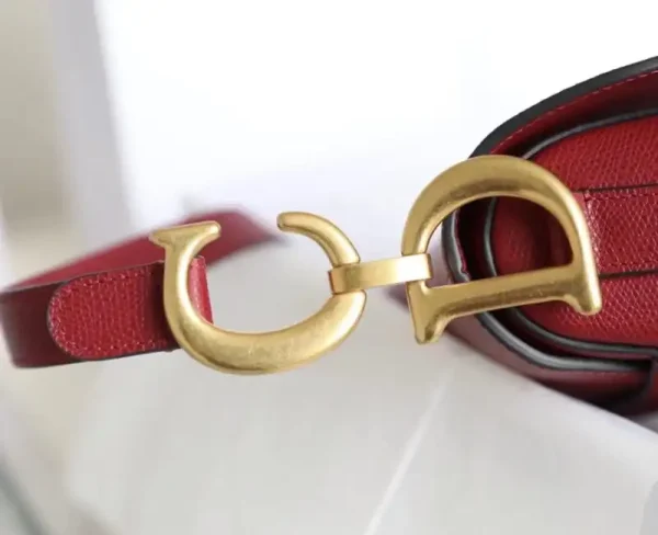Dior Saddle Bag  Red - Image 4