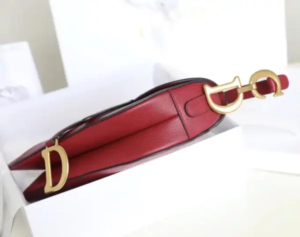 Dior Saddle Bag  Red - Image 6