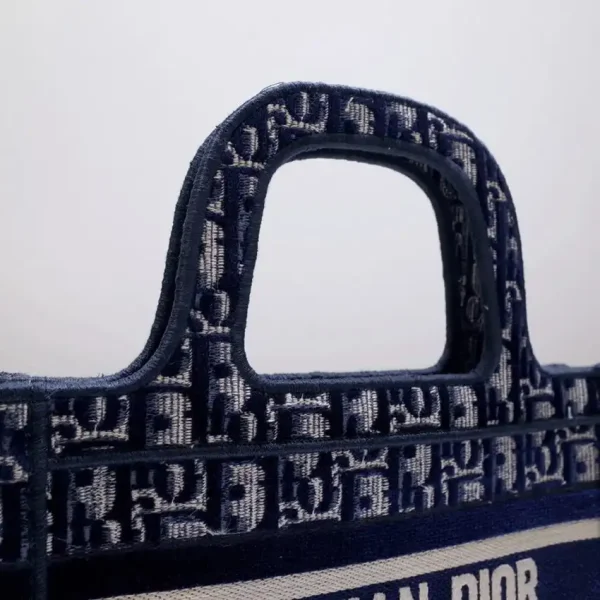 Dior Tote Book Mini CD Blue - Image 4
