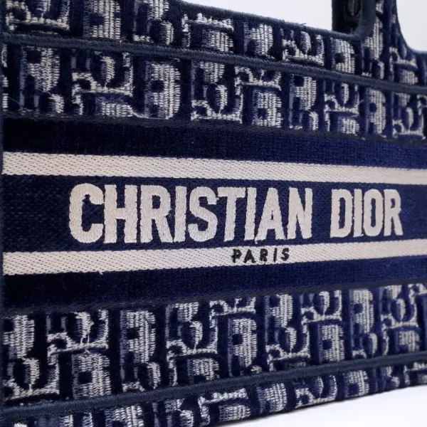 Dior Tote Book Mini CD Blue - Image 7