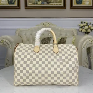 Louis Vuitton Speedy White Grid