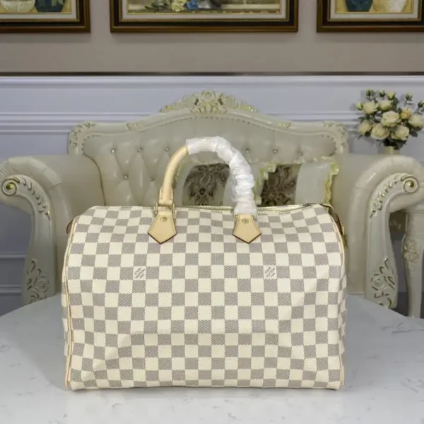 Louis Vuitton Speedy White Grid - Image 4