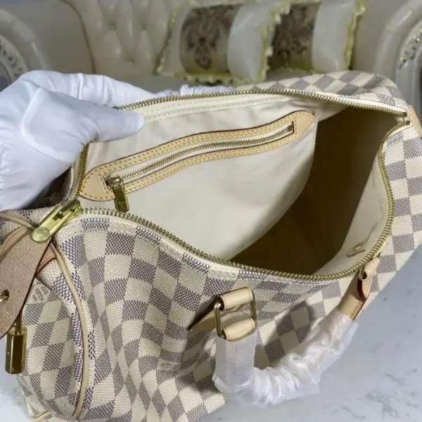 Louis Vuitton Speedy White Grid - Image 6
