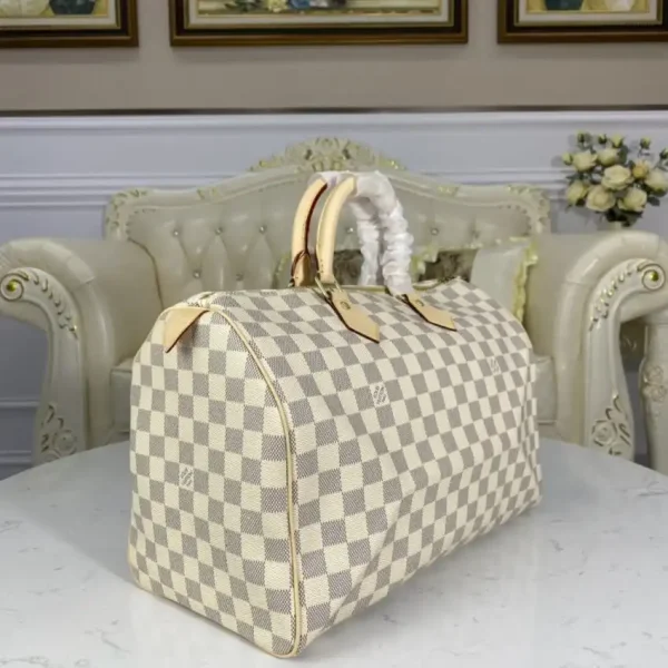 Louis Vuitton Speedy White Grid - Image 8