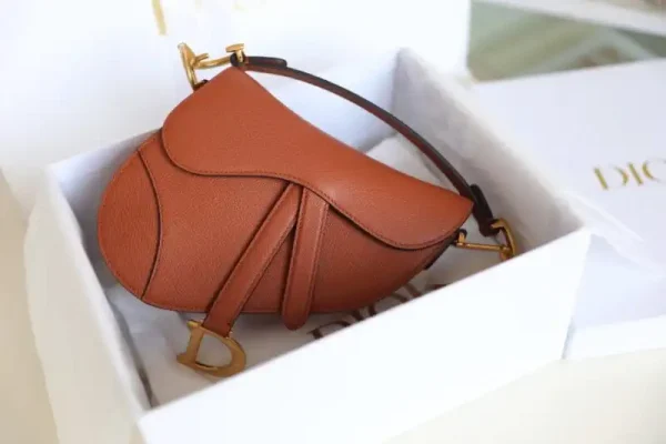 Dior Saddle Bag Small Brown - Image 2