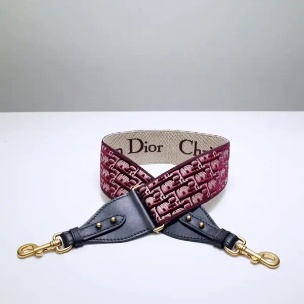 Dior Adjustable Shoulder Strap Red - Image 4