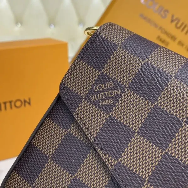 Louis Vuitton Félicie Pochette Brown Grid - Image 4
