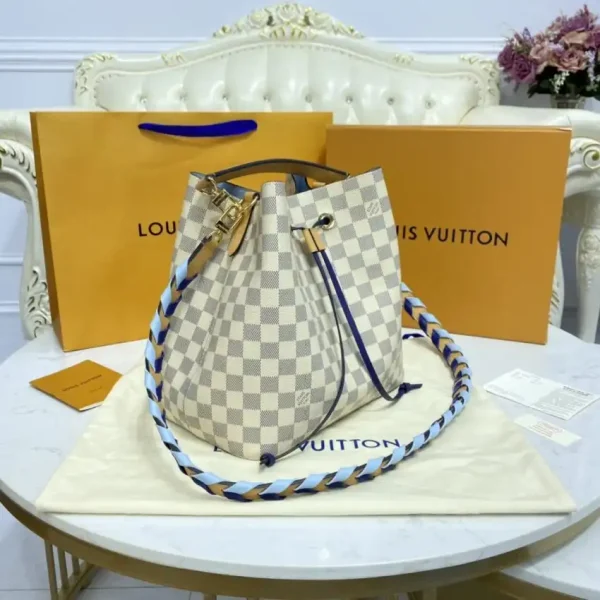 Louis Vuitton NeoNoe BB White Grid - Image 3