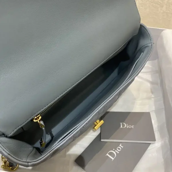 Dior Caro Bag Blue - Image 9