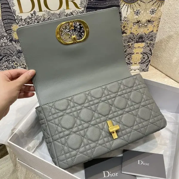 Dior Caro Bag Grey - Image 3