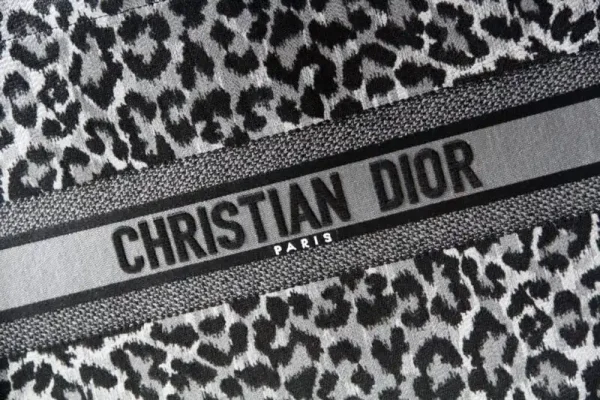 Dior Tote Book Leopard Grey - Image 7