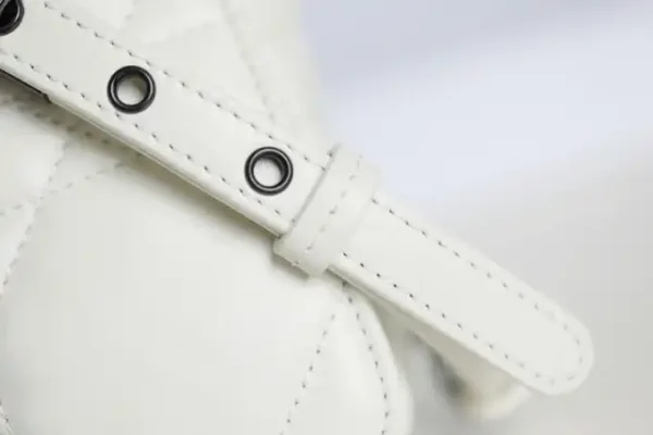 Dior Caro Bag White Gunmetal - Image 5