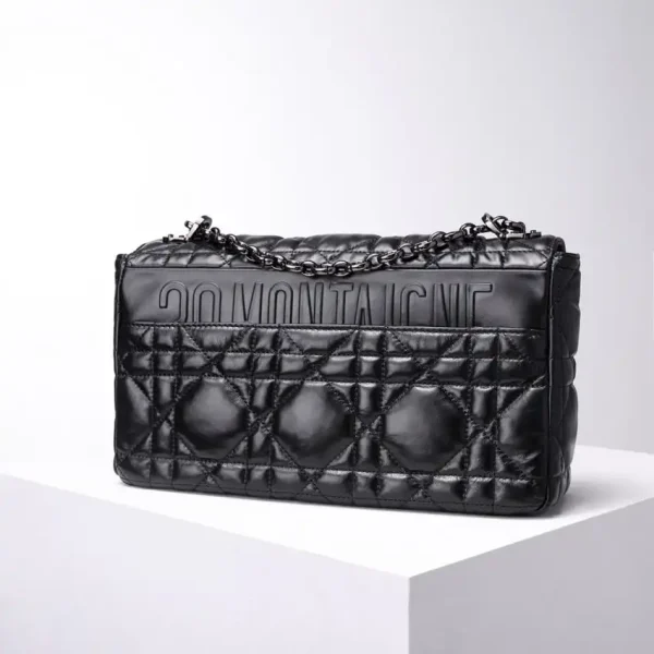 Dior Caro Bag Diamond Black - Image 3