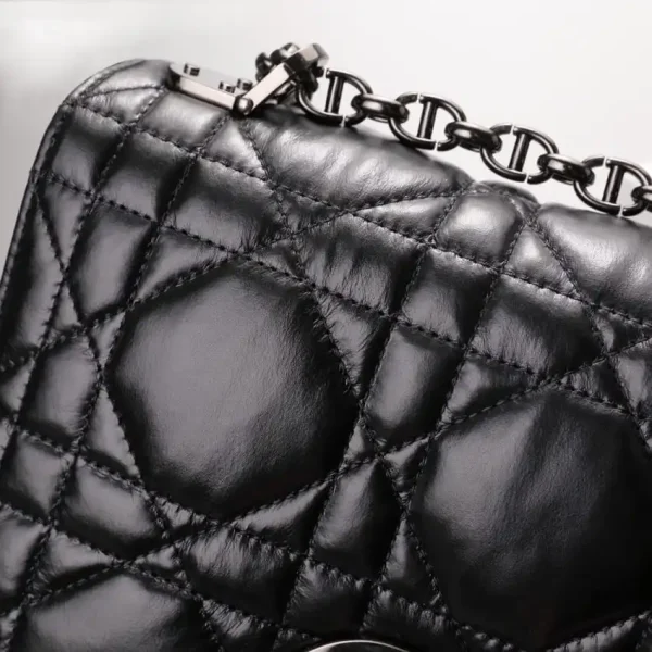 Dior Caro Bag Diamond Black - Image 5