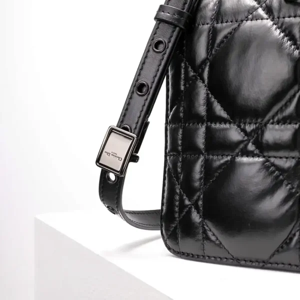 Dior Caro Bag Diamond Black - Image 6