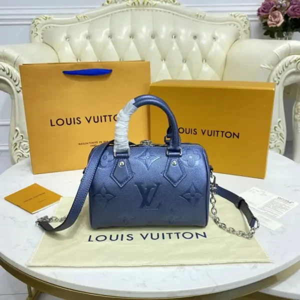 Louis Vuitton Speedy Bandouliere 20 Dark Blue - Image 3