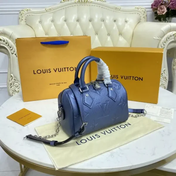 Louis Vuitton Speedy Bandouliere 20 Dark Blue - Image 9