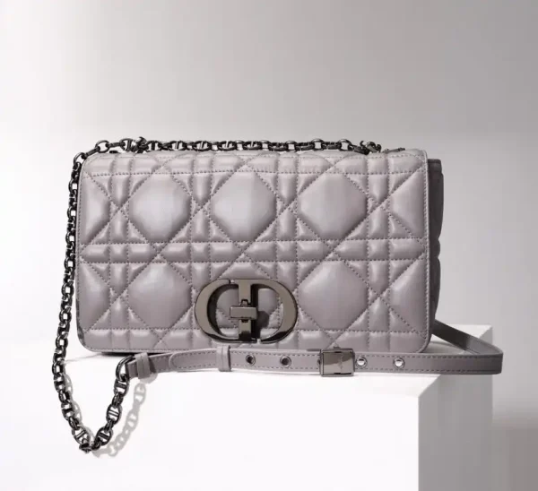 Dior Caro Bag Diamond Grey - Image 3
