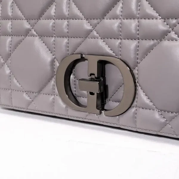 Dior Caro Bag Diamond Grey - Image 4