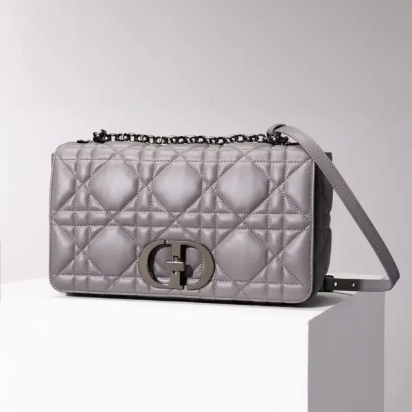 Dior Caro Bag Diamond Grey - Image 2