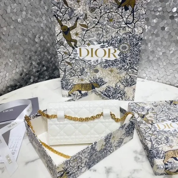Dior Miss Caro Pouch White - Image 3