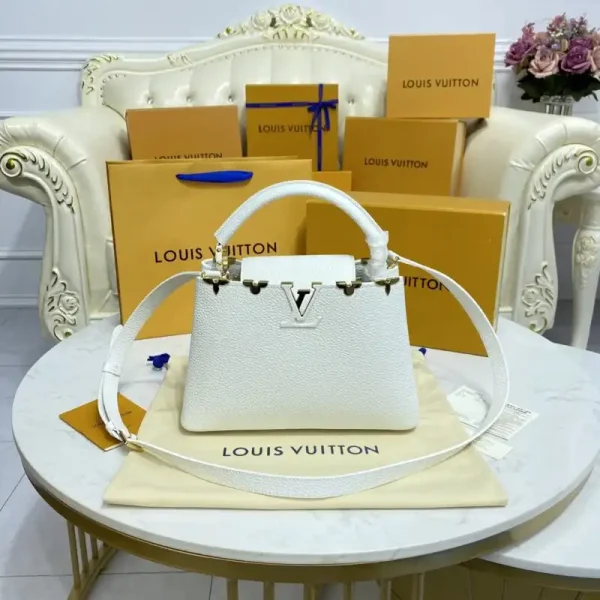 Loius Vuitton Capucines White