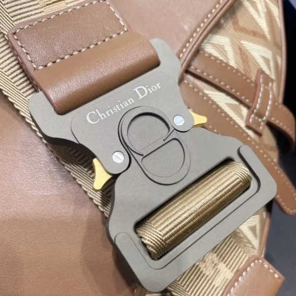 Dior Saddle Bag Brown Triangle - Image 2