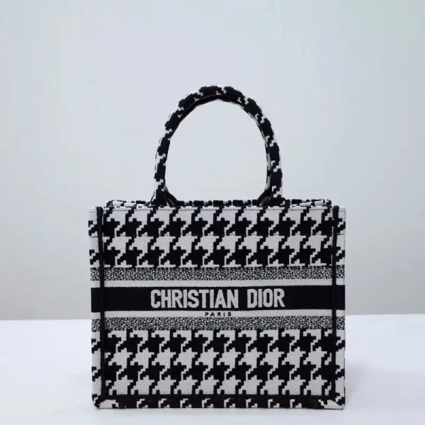 Dior Tote Book Houndstooth