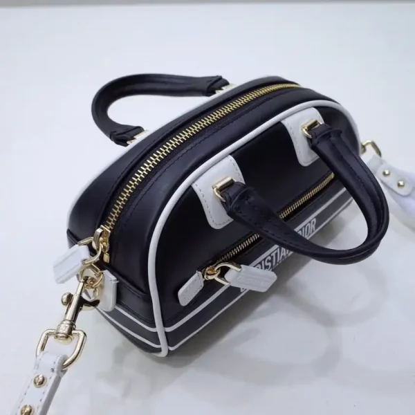 Dior Vibe Zip Bowling Bag Black - Image 4